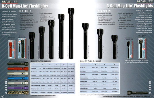 Maglite® D-Cell Flashlight and Maglite® C-Cell Flashlight