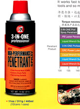 WD40 - 3-in-one Professional High-Performance Penetrant Spray